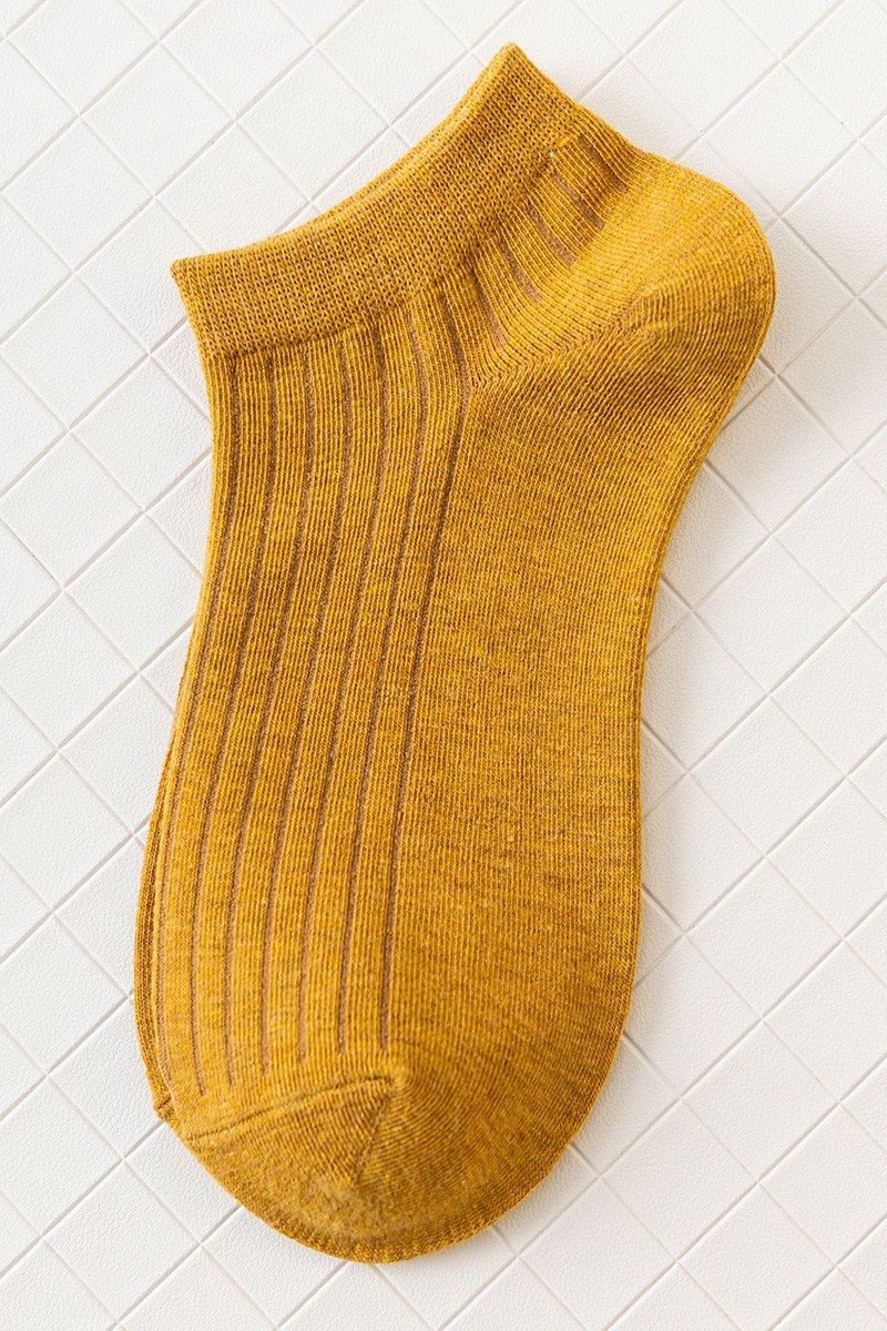 INSTEP VERTICAL WRINKLE ANKLE SOCKS