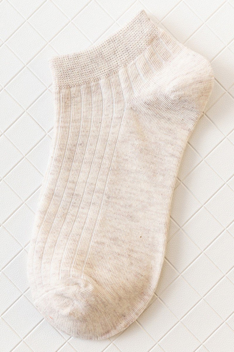 INSTEP VERTICAL WRINKLE ANKLE SOCKS