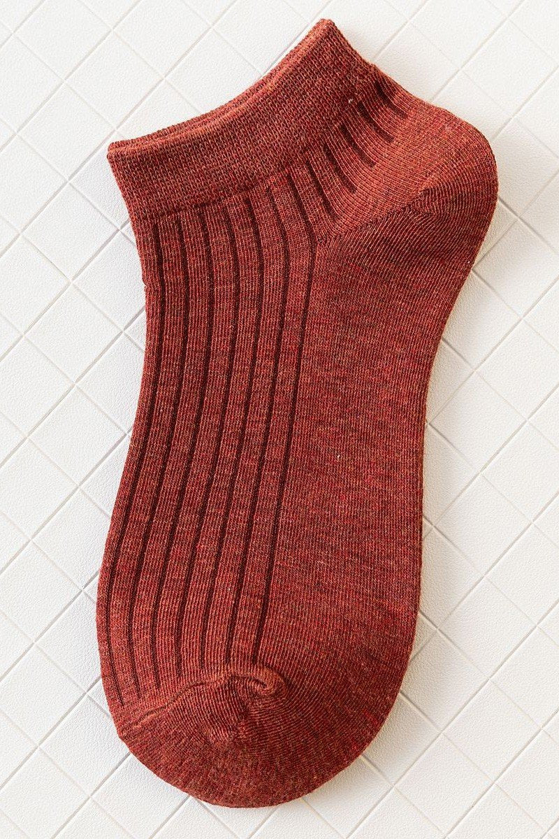 INSTEP VERTICAL WRINKLE ANKLE SOCKS