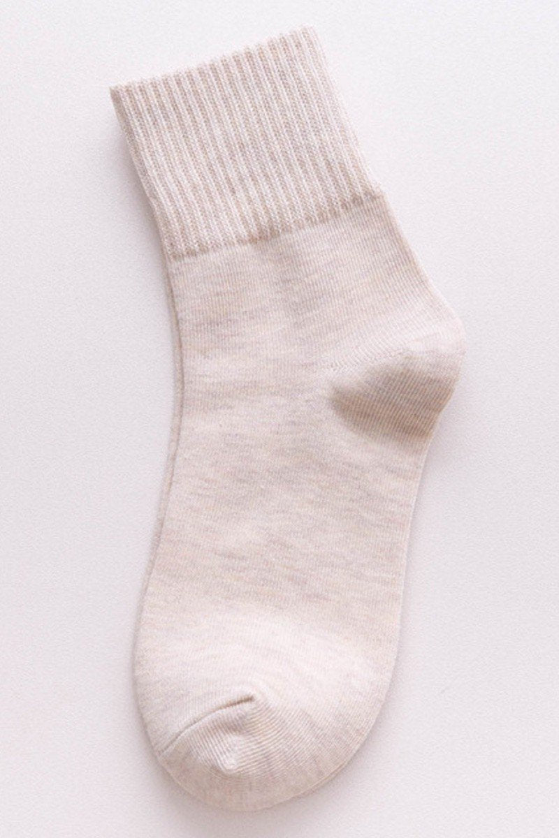 WRINKLE ANKLE BASIC CASUAL SOCKS