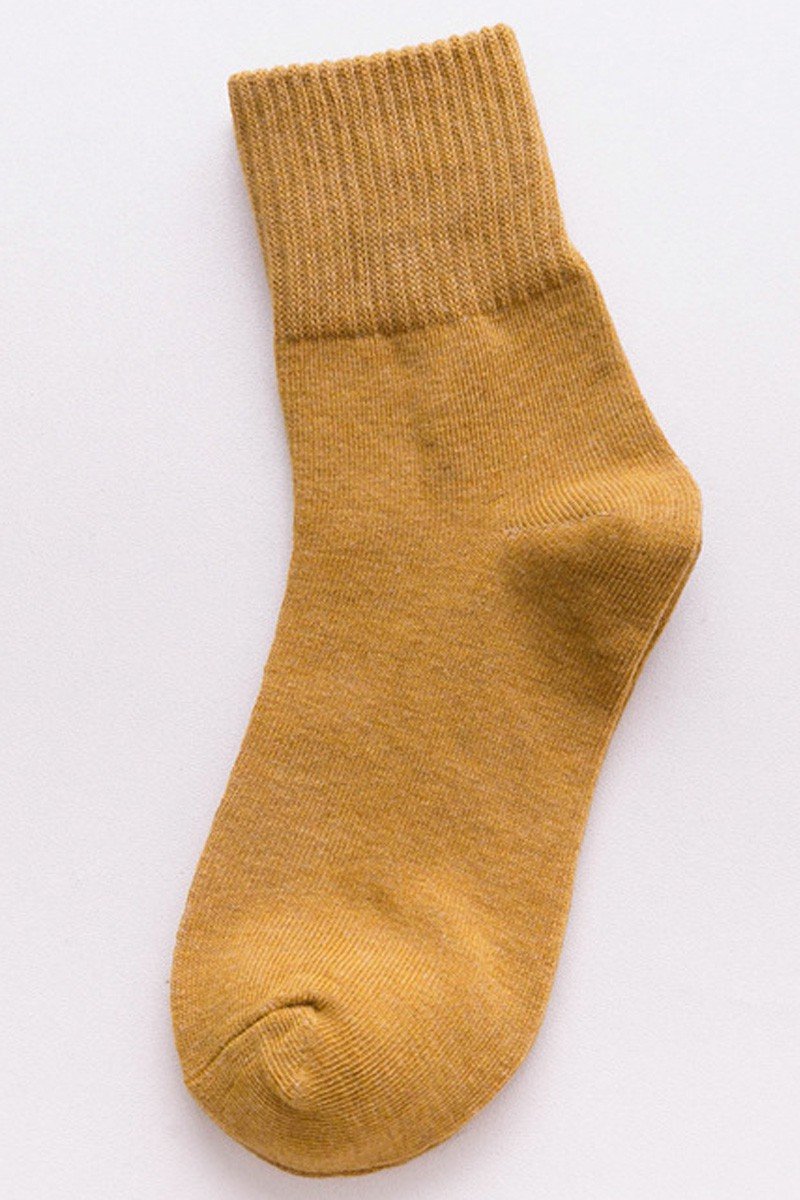 WRINKLE ANKLE BASIC CASUAL SOCKS