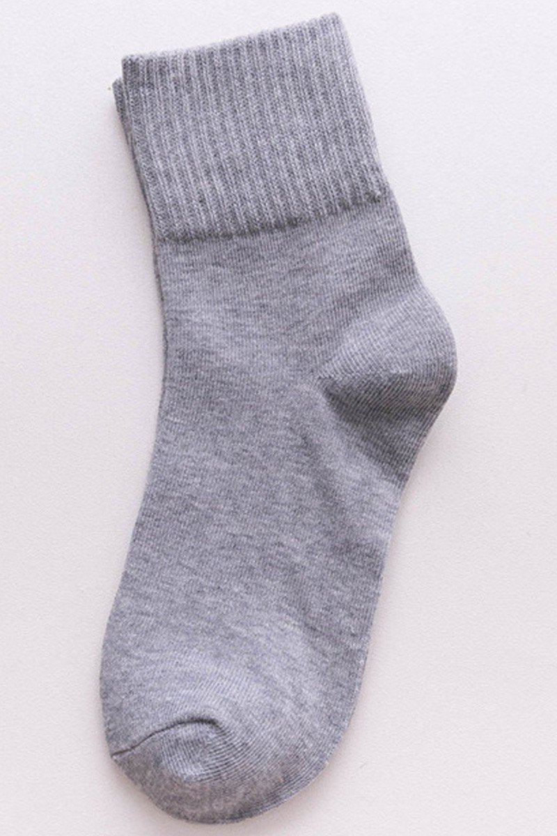 WRINKLE ANKLE BASIC CASUAL SOCKS