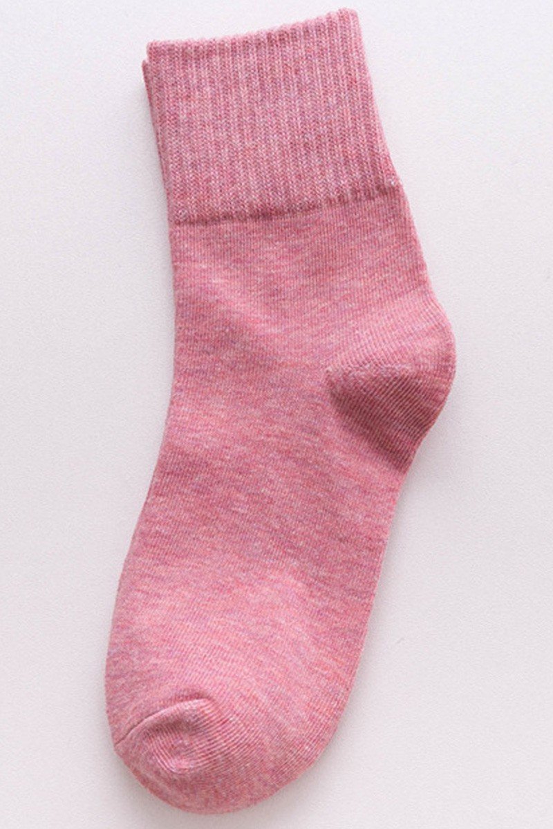 WRINKLE ANKLE BASIC CASUAL SOCKS