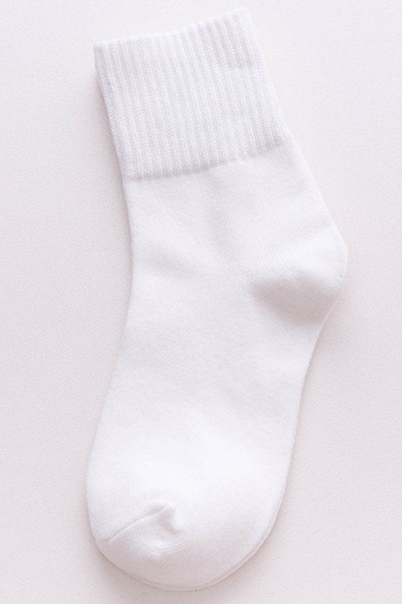 WRINKLE ANKLE BASIC CASUAL SOCKS