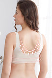 LACED FRONT CLIP WOMEN BRALETTE - Doublju