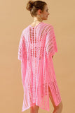 HOLLOW KNITTED BEACH WEAR SWIM COVER UP - Doublju