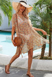 PATTERNED KNIT SWIM COVER UP - Doublju