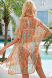 PATTERNED KNIT SWIM COVER UP - Doublju