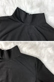 HALF ZIP UP ONE PIECE LONG SLEEVE SWIMSUIT - Doublju