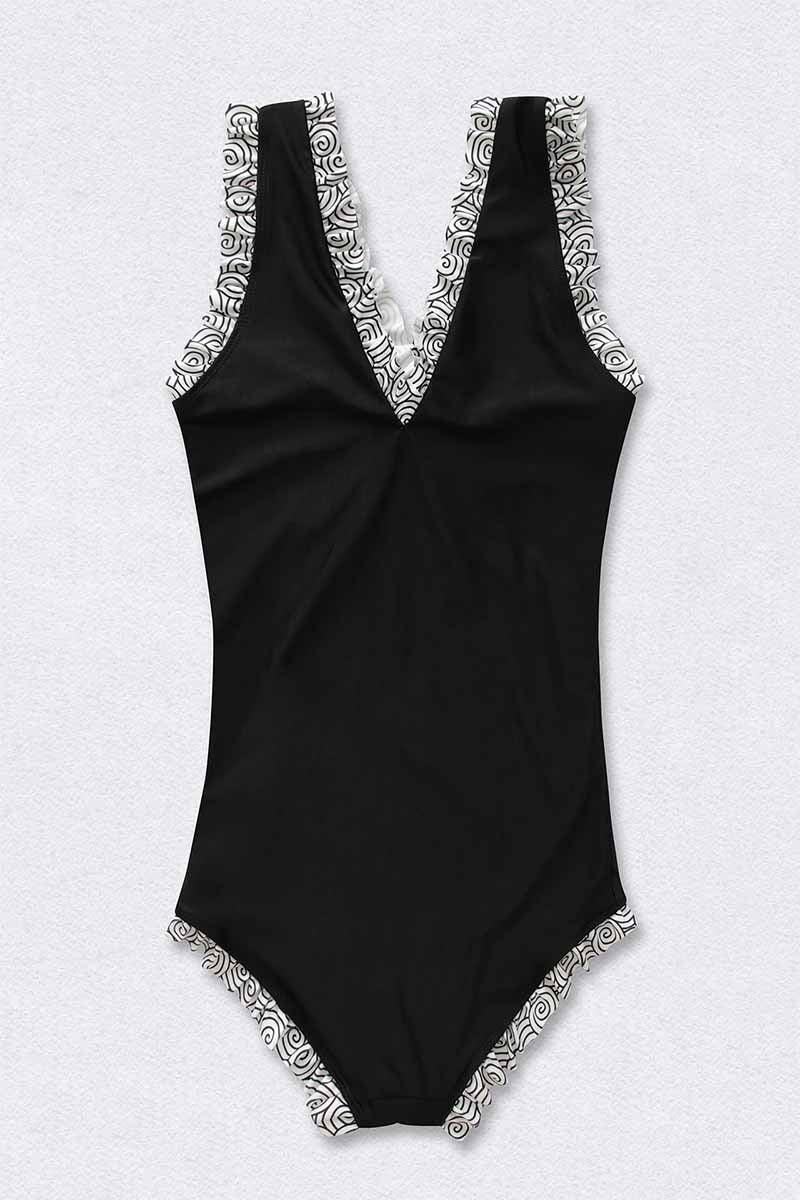 LACE POINT FULL BODY SWIMSUIT - Doublju