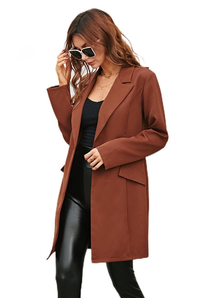 LOOSE WOMEN COAT BLAZER - Doublju