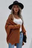 WOMEN’S KIMONO BATWING CABLE KNITTED CARDIGAN - Doublju