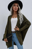WOMEN’S KIMONO BATWING CABLE KNITTED CARDIGAN - Doublju