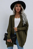 WOMEN’S KIMONO BATWING CABLE KNITTED CARDIGAN - Doublju