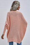 WOMEN’S KIMONO BATWING CABLE KNITTED CARDIGAN - Doublju