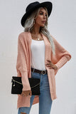 WOMEN’S KIMONO BATWING CABLE KNITTED CARDIGAN - Doublju