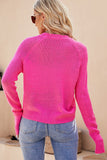 WOMEN LIGHTWEIGHT BUTTON CLOSURE KNIT CARDIGAN