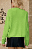 WOMEN LONG SLEEVE BUTTON CLOSURE KNIT CARDIGAN
