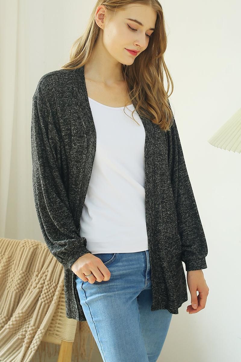 LOOSE FIT SOFT WARM SWEATER KNIT CARDIGAN - Doublju