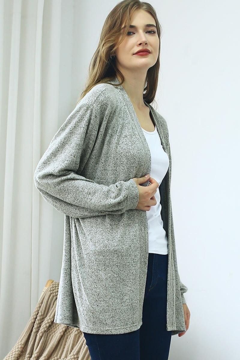 LOOSE FIT SOFT WARM SWEATER KNIT CARDIGAN - Doublju