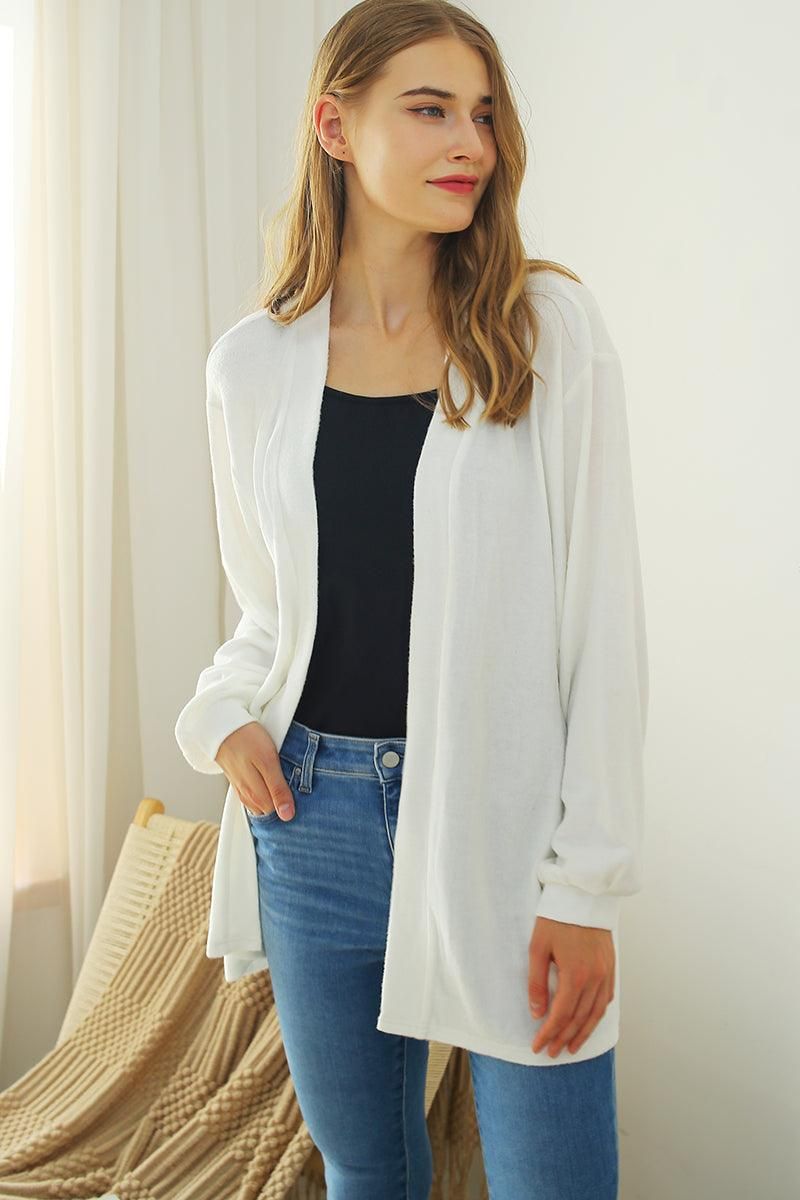 LOOSE FIT SOFT WARM SWEATER KNIT CARDIGAN - Doublju