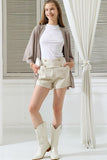 BATWING SLEEVE WAFFLE SWEATER KNIT CARDIGAN - Doublju