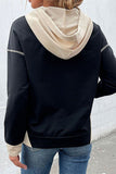 WOMEN SEAM STITCHED KANGAROO POCKET HOODIE