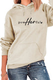 WOMEN FRONT AND BACK PRINTED CASUAL HOODIE TOP