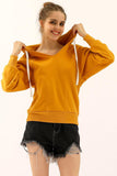 HOODIE SWEATSHIRT DRAWSTRING WITH FRONT POCKETS - Doublju