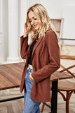 ONE BUTTON LOOSE LONG SLEEVED SUIT JACKET TOP - Doublju