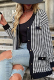BUTTON CLOSURE PATTERNED CASUAL JACKET - Doublju