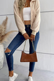 PLUSH WINTER WARM ZIP UP JACKET - Doublju