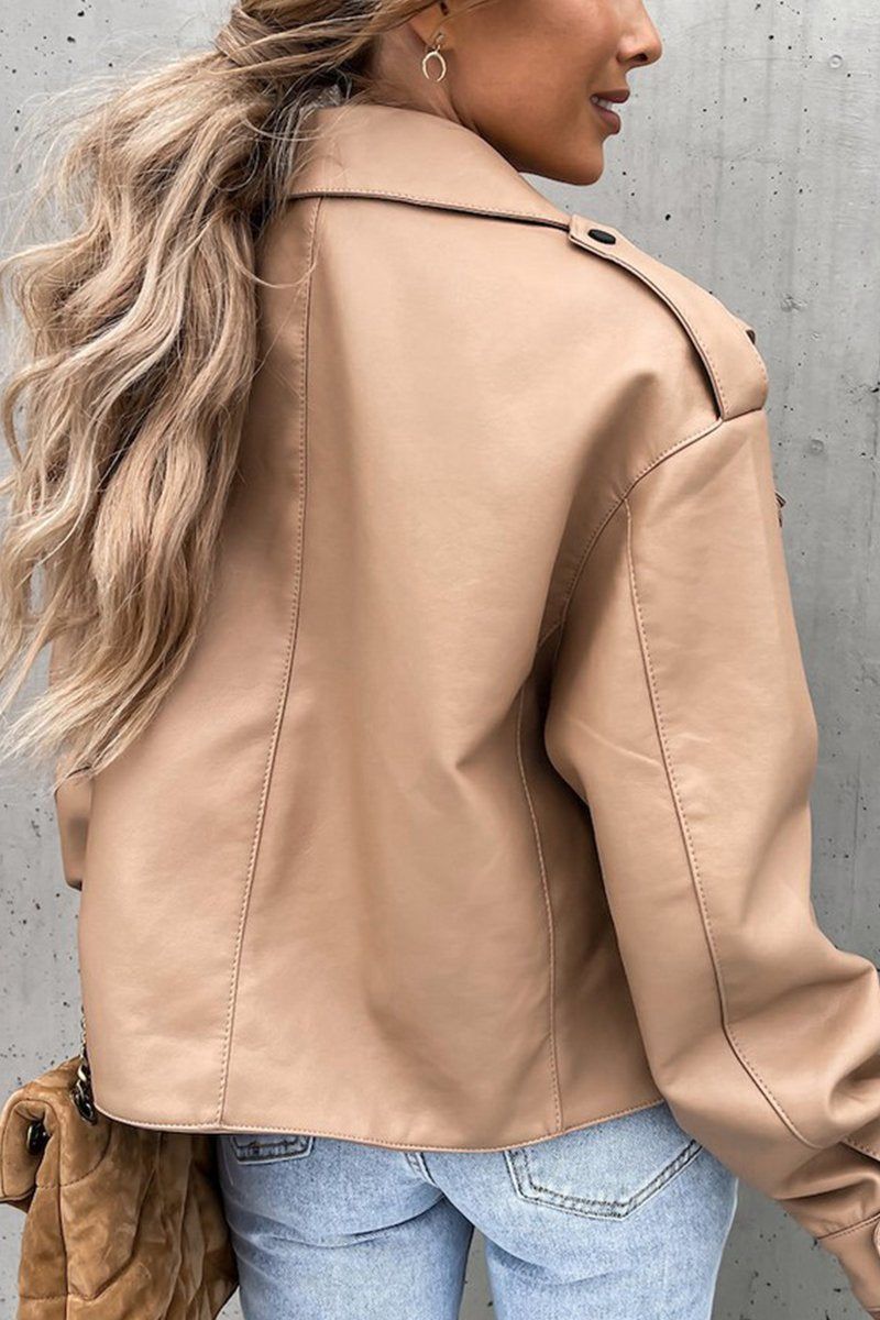 WOMEN BOYFRIEND LAPEL OVERSIZED CASUAL JACKET