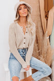 BUTTON DOWN KNITTED SWEAT SHIRTS - Doublju