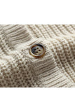 BUTTON DOWN KNITTED SWEAT SHIRTS - Doublju