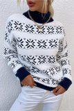 CHRISTMAS PATTERN TURTLE NECK SWEATER TOP - Doublju