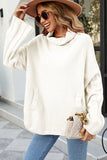 WOMENS LOOSE OVERSIZE HIGH NECK SWEATER