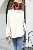 WOMENS LOOSE OVERSIZE HIGH NECK SWEATER