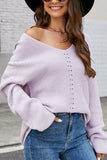 WOMEN OVERSIZED LOOSE FIT PULLOVER SWEATER