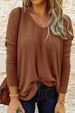 WOMEN RIBBED V NECK LOOSE SWEATER
100% POLYESTER
SIZE S(2)-M(2)-L(2)-XL(2)
MADE IN CHINA