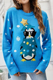 WOMEN X MAS CHRISTMAS PRINTING LONG SWEATER