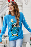 WOMEN X MAS CHRISTMAS PRINTING LONG SWEATER