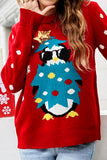 WOMEN X MAS CHRISTMAS PRINTING LONG SWEATER