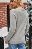 WOMEN WINTER CUTE SNOWMAN PRINTING KNIT SWEATER