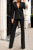 WOMEN OFFICE WORK BLAZER JACKET AND PANTS SET