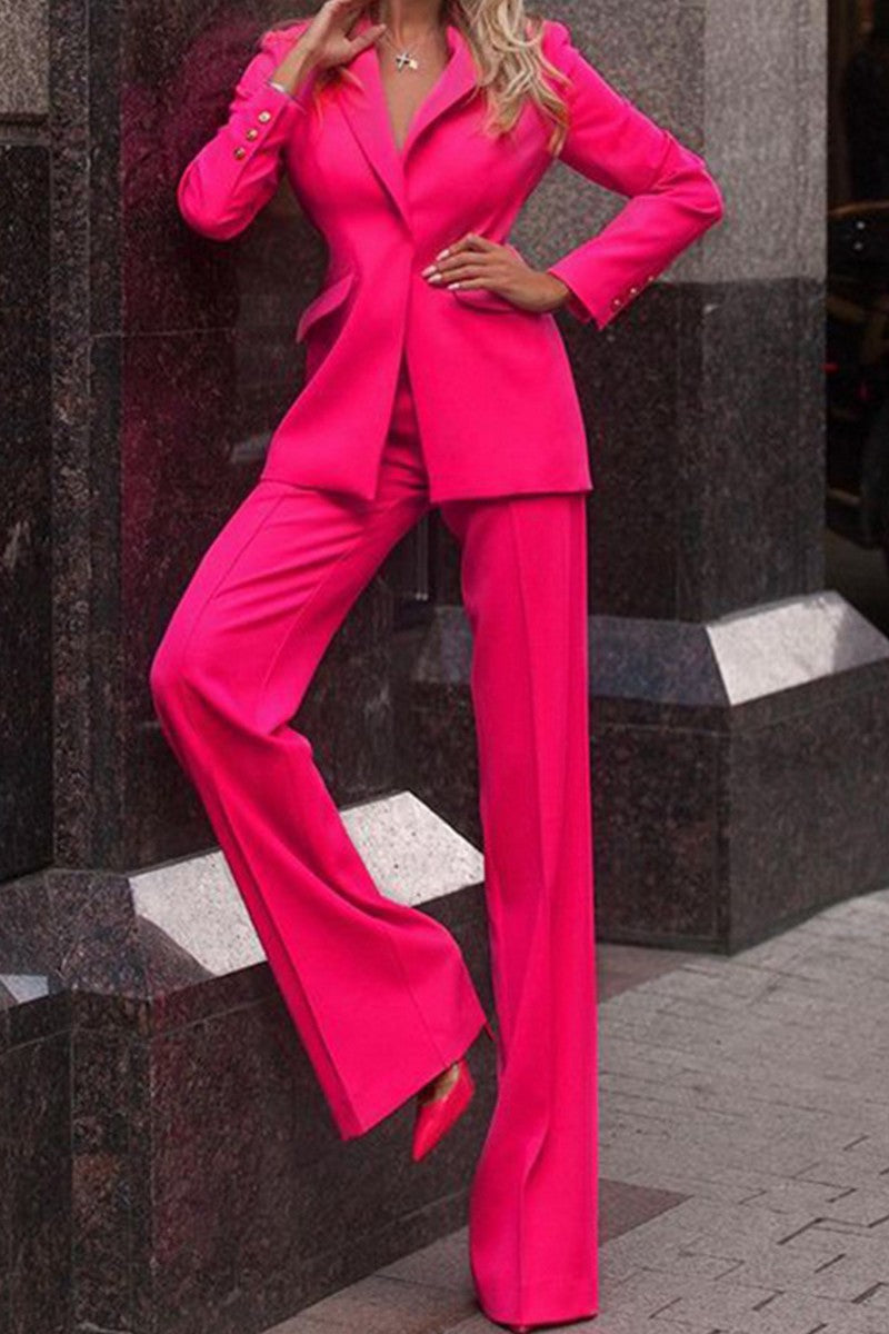 WOMEN OFFICE WORK BLAZER JACKET AND PANTS SET