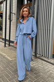 WOMEN COZY LOUNGE HOMEWEAR JACKET AND PANTS SET