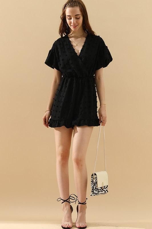 CASUAL RUFFLED CHIFFON JUMPSUIT - Doublju