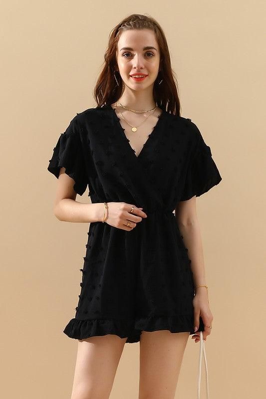 CASUAL RUFFLED CHIFFON JUMPSUIT - Doublju