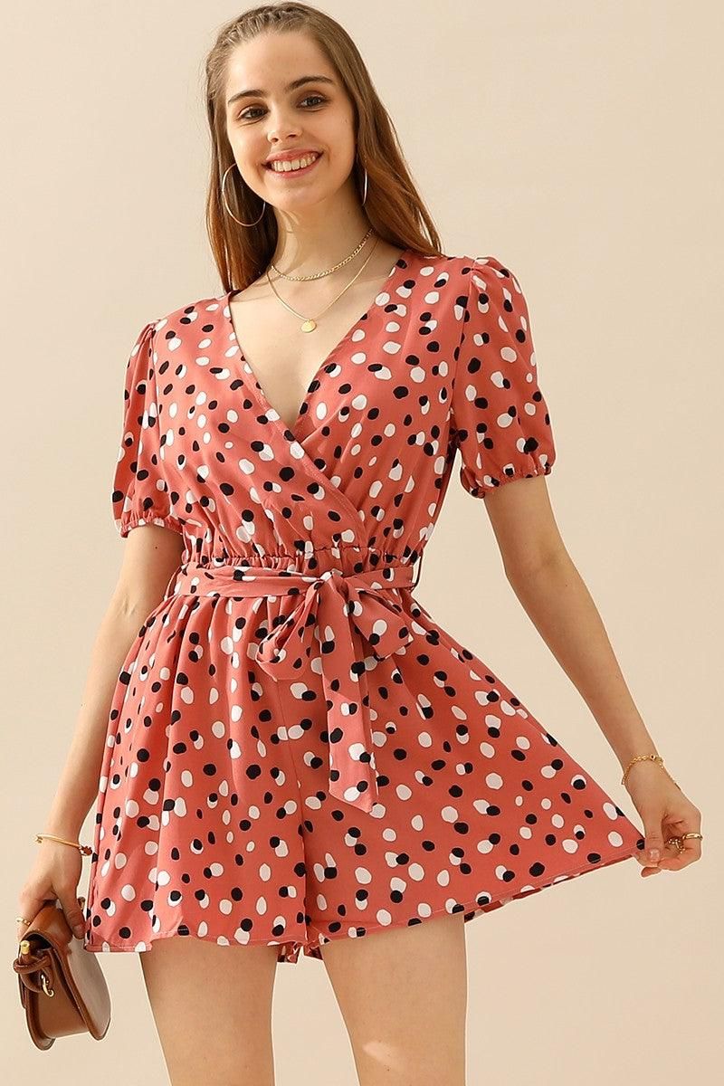 POLKA DOT JUMPSUITS - Doublju